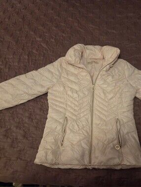 Michael Kors Pale Pink Quilted Packable Puffer Coat